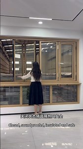 折叠窗让室内外连在一起。Folding windows connect indoor and outdoor.#折叠窗#自由折叠窗#装修 #门窗