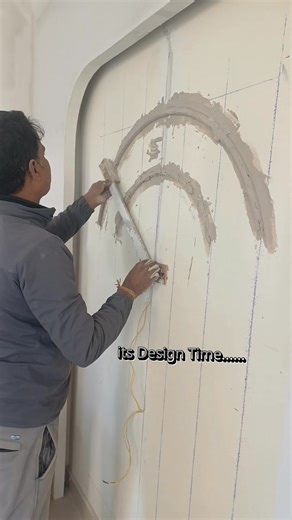 🎨 Design in Progress – PU Putty Shaping Work Modern design takes shape during execution ✨ At Vastu Interior & Architect, we use PU putty at design time to create clean curves, sharp edges, customized wall panels, and modern detailing that are not possible with normal finishing alone. PU putty helps us achieve: ✅ Smooth & precise shapes ✅ Modern architectural details ✅ Premium finishing quality ✅ Long-lasting design elements This stage is crucial to bring design concepts into reality with accura