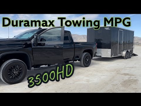 2022 Chevy Silverado 3500hd Duramax Towing MPG | Towing First Trailer With This Truck | L5P