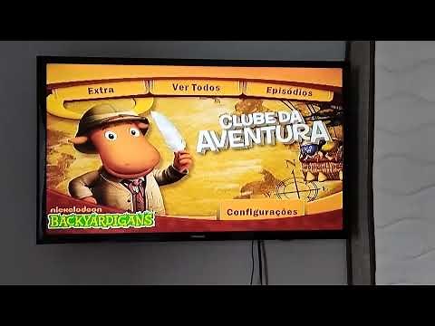 DVD Menu dos Backyardigans Clube da Aventura da Quarta Temporada