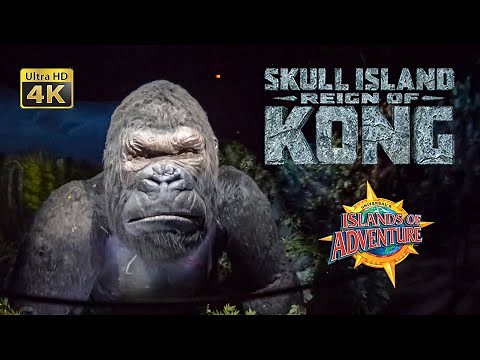 Skull Island Reign of Kong On Ride Low light 4K POV with Queue Islands of Adventure 2021 03 01