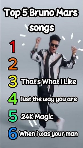 Bruno mars songs best of all time