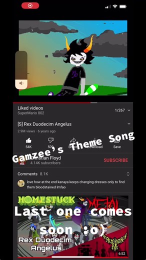 Homestuck Theme Songs: Eighth Theme Song: Gamzee :o) #homestuck #homestuckaudioz #homestuck2020 #foryoupage #gamzeemakara #gamzeemakaracosplay