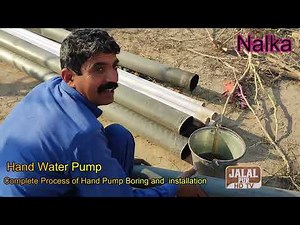 Complete Process of Hand water Pump Drilling borehole and installation