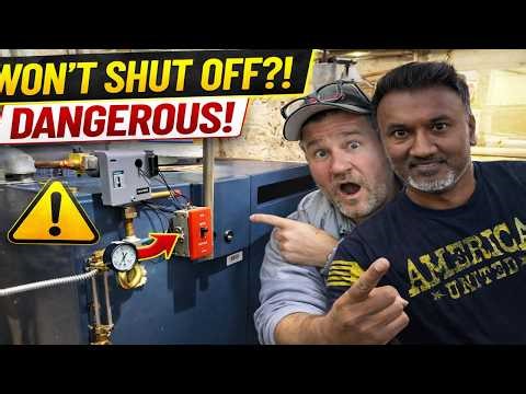 Steam Boiler WON’T Shut Off?! Dangerous LWCO Failure on NEW Weil McLain System
