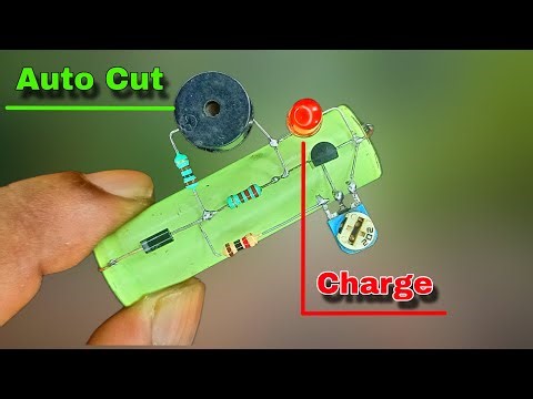 Automatic Cut Off 3.7V Battery Charger With Buzzer