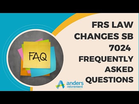 FAQ’s for 2023 FRS Pension and DROP Changes - FRS SB 7024