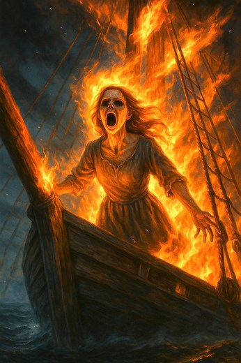 49K views · 2K reactions | 1738, Block Island, RI: The ghost ship still burns #spookyearth #paranormal #history #truestory #rhodeIsland | Spooky Earth | Facebook