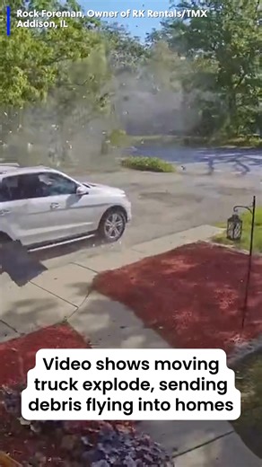 Whoa! Video shows a moving truck exploding as it drives down the road, sending debris everywhere. Thankfully, the driver received only minor injuries. #truck #explosion #caughtoncam #illinois >>> https://tinyurl.com/3f5zw6ja | First Alert 7