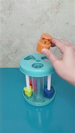 Yellow bear shape sorter loop 💛