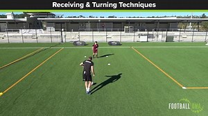 One To One Practice: Receiving & Turning ⚽️ Use this practice to develop a variety of receiving and turning skills in addition with some awareness through multiple progressions! Watch the Full Video & hundreds more online now! - https://footballdna.co.uk/sessions/receiving-turning-techniques/ | Football DNA