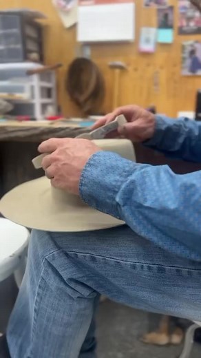 Finishing up the band with the Mincer Buckle! #chazhatz #hatninja #handcrafted | CHAZ Mitchell Custom HATZ