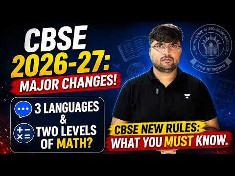 CBSE Board Exam 2027 3 Languages & New Rules! 😱 Big Changes for Class 9 & 10