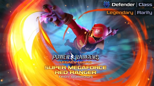 ⚡ NEW RANGER ALERT ⚡ The fearless Troy Burrows joins the battle TODAY! Bring the fire, lead with courage, and claim victory with the Super Megaforce Red! 💥 Available NOW! | Power Rangers: Legacy Wars
