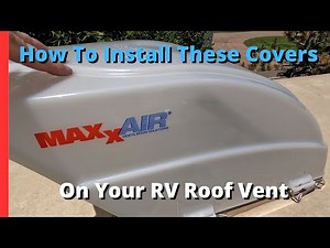 How to instal a Maxxair cover on your RV.