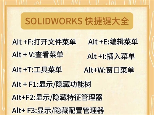 solidworks快捷键大全
