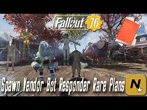 Fallout 76 : How to spawn the Vendor Bot Responder random encounter RARE Apparel & Plans