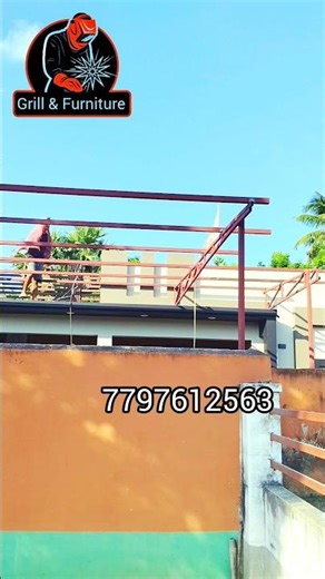 Steel frame shed construction. Roof color steel construction. #reels #roof #viral #trending #YouTube
