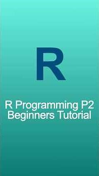R Programming Beginners Tutorial Part 2 #r #coding #developer #techtips