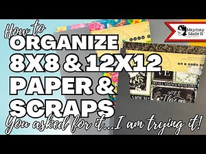 Organize your 12x12 and 8x8 easy! I didn’t think this would work but it REALLY DOES!