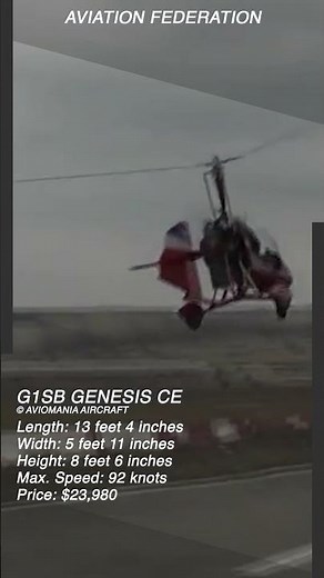 Aviomania G1sB Genesis CE | High‑Performance Open Single‑Seat Gyroplane