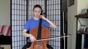 D major scale- cello