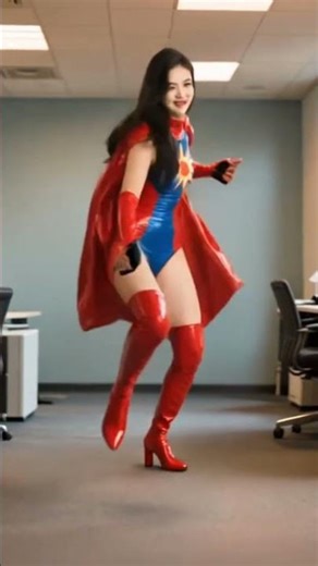 Supergirl dance effects #humor #dance #beautifulfunny #talent #effects