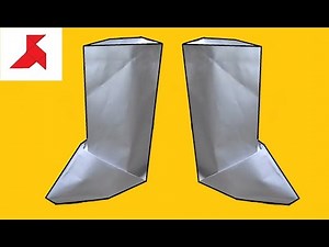 How to make origami BOOT from A4 paper