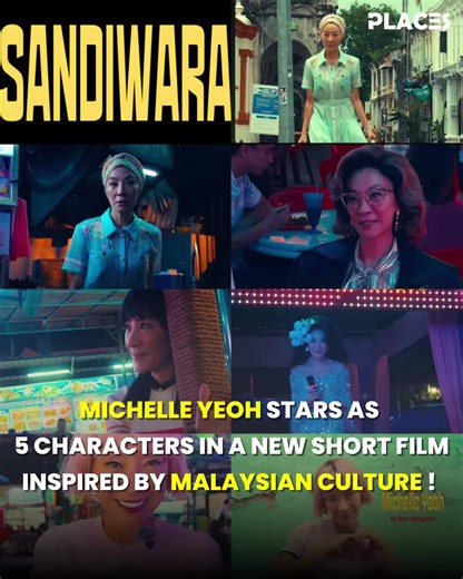 Michelle Yeoh Shines in 5 Roles in 'Sandiwara' Short Film