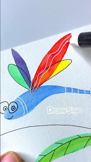 Beautiful flying insects coloring for kids