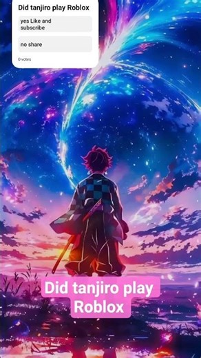 Did tanjiro play Roblox #roblox