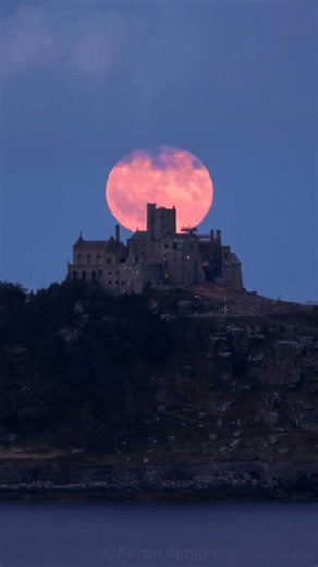 The full Buck Moon over St Michael's Mount last night! #buckmoon #nightphotography #moon #cornwall