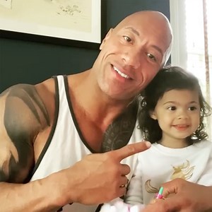 Dwayne Johnson Credits Daughter, 2, With Helping Moana Song Reach Big Milestone