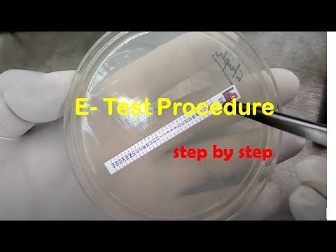 MIC test Procedure |E- Test Procedure |Epsilometer test (E test) Procedure step by step