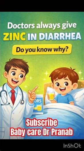Doctors always give zinc in diarrhea. Do you know why? #doctorspeak #askdoc
