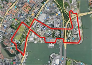 F1シンガポール・グランプリの舞台　マリーナ・ベイ市街地コースを歩く