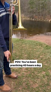 If you’re watching this go practice… #trombone #bandkid #bandkids #concertband #orchestra #brass #woodwinds #strings #musicianproblems #spit #water #windensemble | TromboneTimo