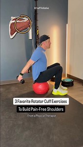 🚨Doing the same old shoulder exercises and not seeing improvement? Here are 3 of my favorite rotator cuff exercises to build healthy shoulders! (Comment “Shoulder” and I’ll send you info about my step-by-step program) - It's important to train multiple shoulder motions like rotation and extension, and learn how to integrate rotator cuff and proper scapular positioning. - That’s what we are targeting in these 3 exercises. - Need to break out of a rut with your shoulder rehab, these could be good