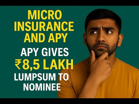 ₹20 Per Year? PMJJBY, PMSBY, APY: Micro Insurance & APY Guaranteed Pension & ₹8.5 Lakh Lump Sum!