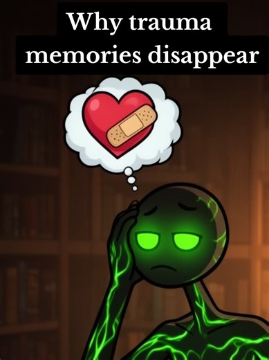 Why you can't remember traumatic events from your past. 💭 #Psychology #TraumaHealing #MentalHealthAwareness #NeroPsychology