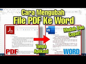 Cara Mengubah File PDF Ke Word Dengan Mudah Tanpa Aplikasi