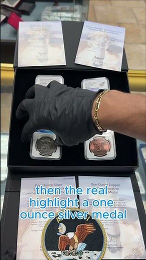 Apollo 11 Robbins Medal Collection 🌌🪙 #space #apollo11 #gold