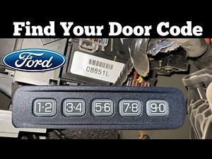 How to find the door code on a Ford F250 Super Duty.