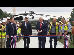 LIVE 🔴: Trump Opens New White House Helipad | Marine One Takes Off for New York