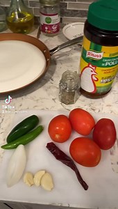 332K views · 4K reactions | Quick salsa recipe I like to make for my taquitos(flautas) 4 Roma tomatoes 1 chile serrano 1 jalapeño 3 garlic cloves 1/4 onion 1 chile guajillo 1 cup of chicken broth (or water) Pinch of oregano Salt to your liking | Sassy Sylvia | Facebook