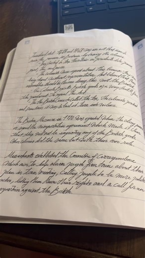 #handwriting #cursive #caligraphy #notes #apush #foundingfather #school