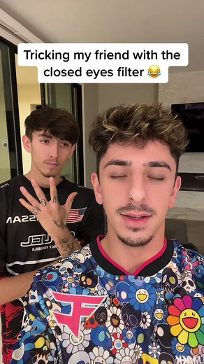 Tricking Friends with Closed Eye Filter Challenge