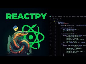 ReactPy Tutorial - Aplicaciones Frontend creadas con Python