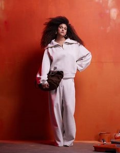 ASOS DESIGN Curve co-ord heavyweight jogger in oatmeal | ASOS