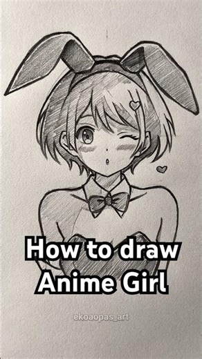 How to draw anime girl #howtodraw #art #drawing #anime #drawingtutorial